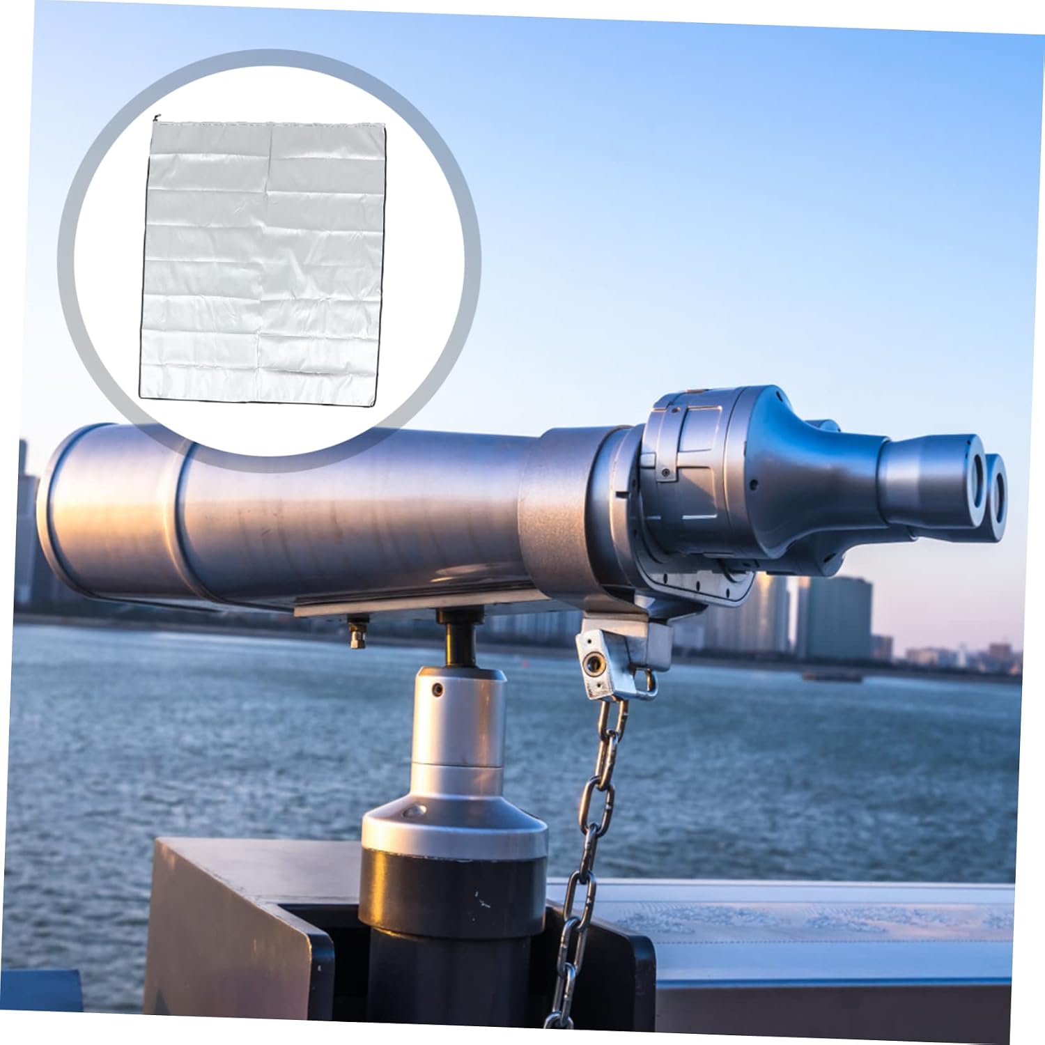 Astronomical Telescope Rain Cover Dust and Sun Protection for Outdoor Use Heavy Duty Shield Against Rain and Silver