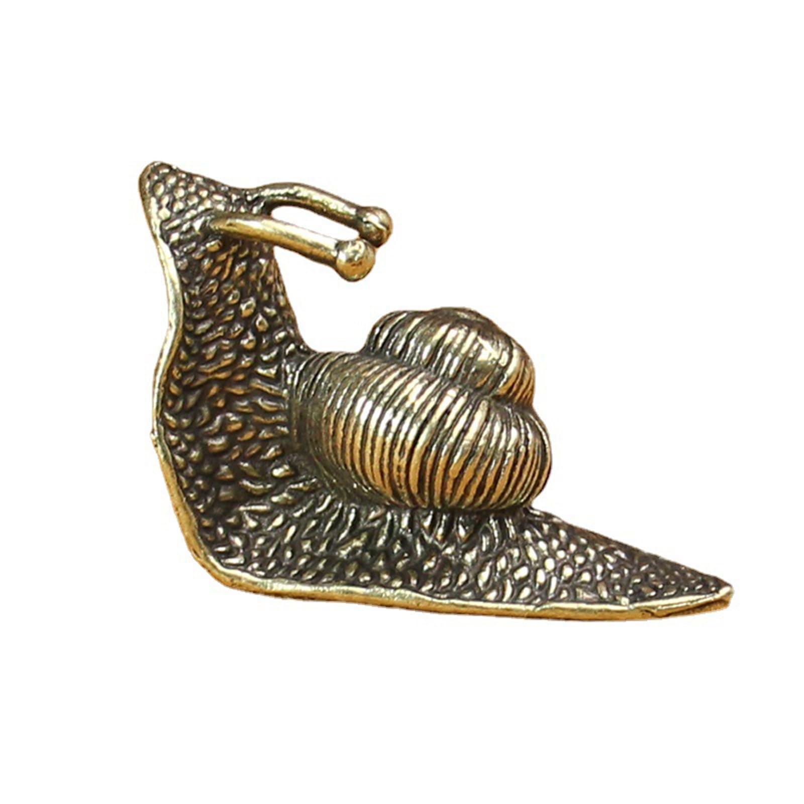 Uncles Multicolor Brass Snail Miniature Figurine Decoration Enhancing Ambiances In Office Entryway Lounges Area Fengshuis Ornament Decorative Brass Statue