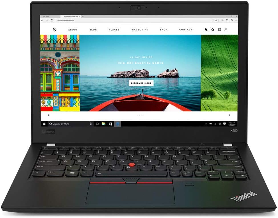 Lenovo Thinkpad X280 Laptop (20KF-0022US) Intel i5-8350U, 8GB RAM, 256GB SSD, 12.5-inch Multi-Touch 1920x1080, Win10 Pro, Black