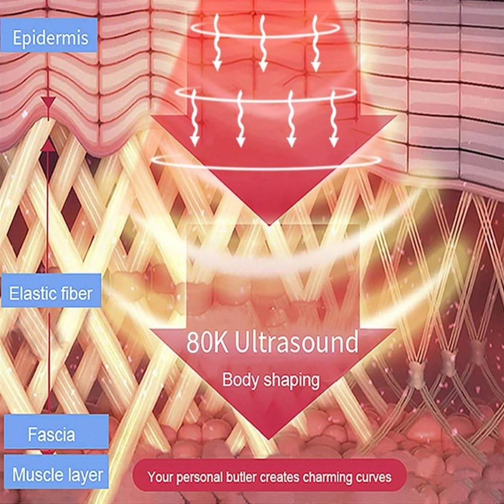 TAMNAN Dispositivo di bellezza 80K Body Slimming Device, Cellulite Massaggiatore, Dispositivo di modellamento del corpo, Cellulite Massaggiatore Cavitazione Corpo Massaggiatore Macchina di bellezza