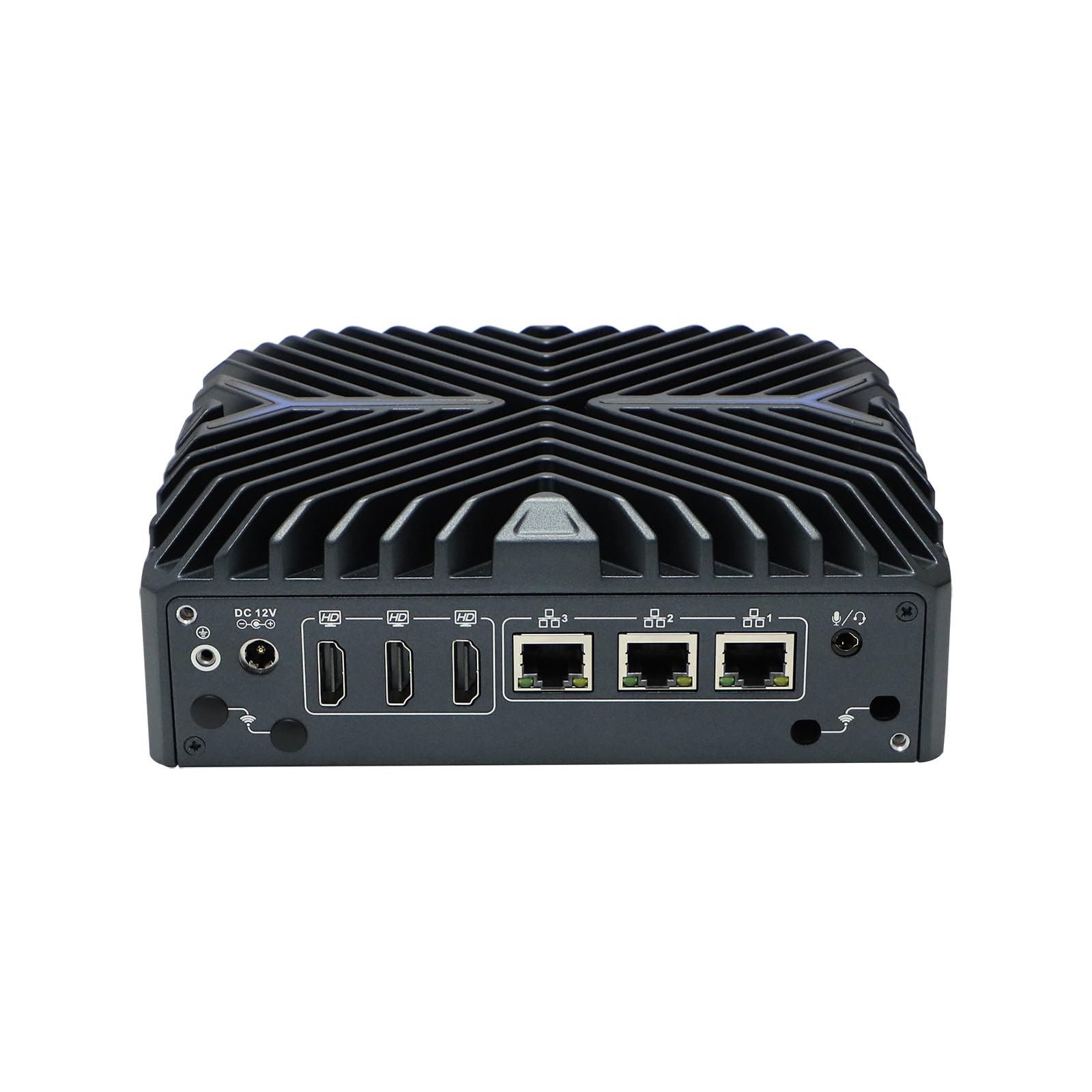 Fanless Micro Firewall Appliance, Mini PC, PFSense, Mikrotik, OPNsense, VPN, Router PC, I3 1215U, RX16, 3 x 2.5GbE LAN, 3 x HDMI, 2 x COM, SIM Slot, TPM2.0, 8G RAM, 128G SSD
