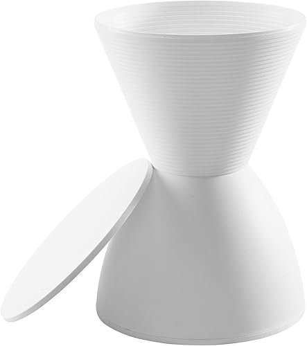 Miniatura 4 de Modway Haste - Taburete moderno contemporáneo de reloj de arena en color blanco