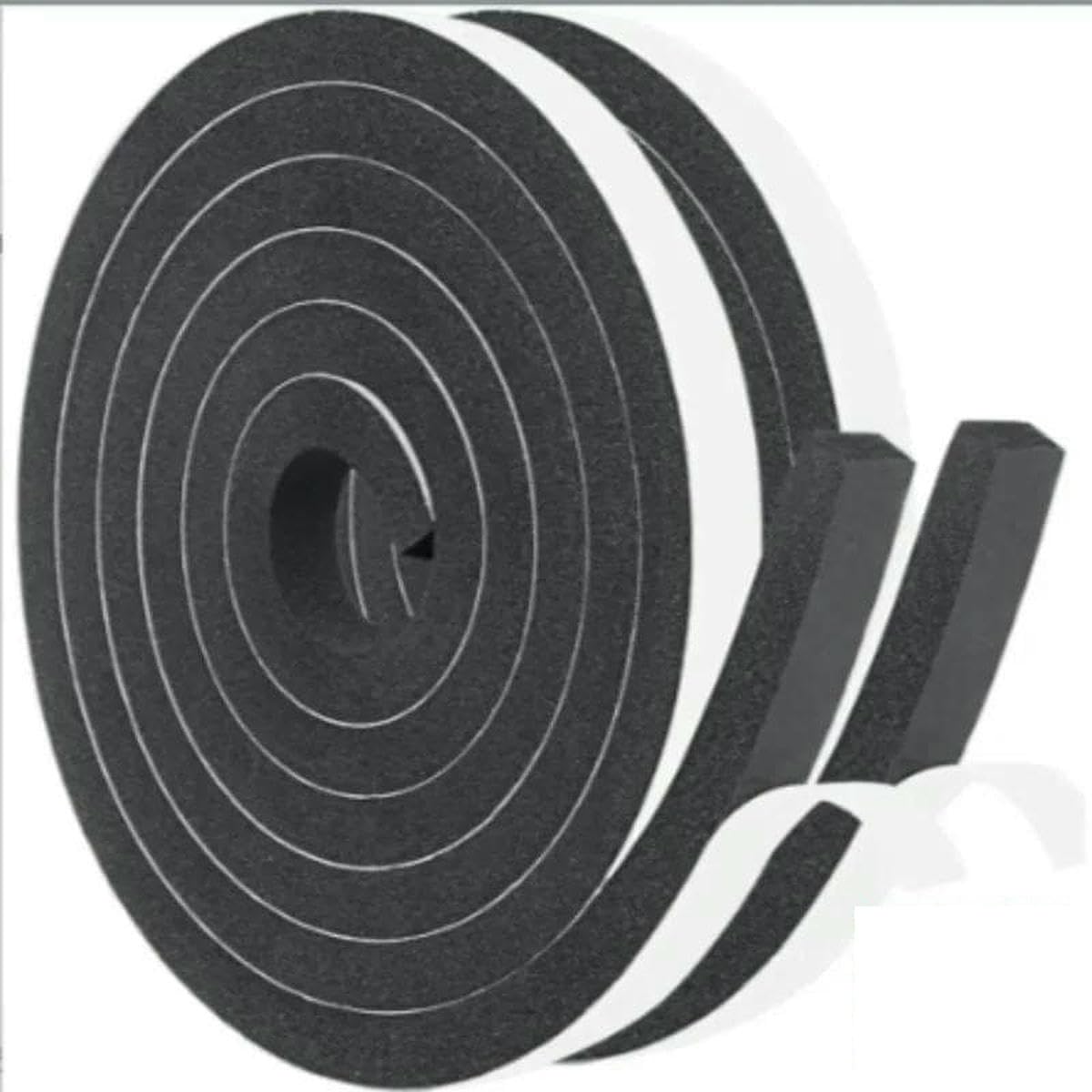 Yfshc Black 1.5Cm-2 Rolls Foam Window Sealing Strips Windproof Sound-Proof Door Weather Stripping Dustproof Self-Adhesive Tape Door Seam Sealing Strip