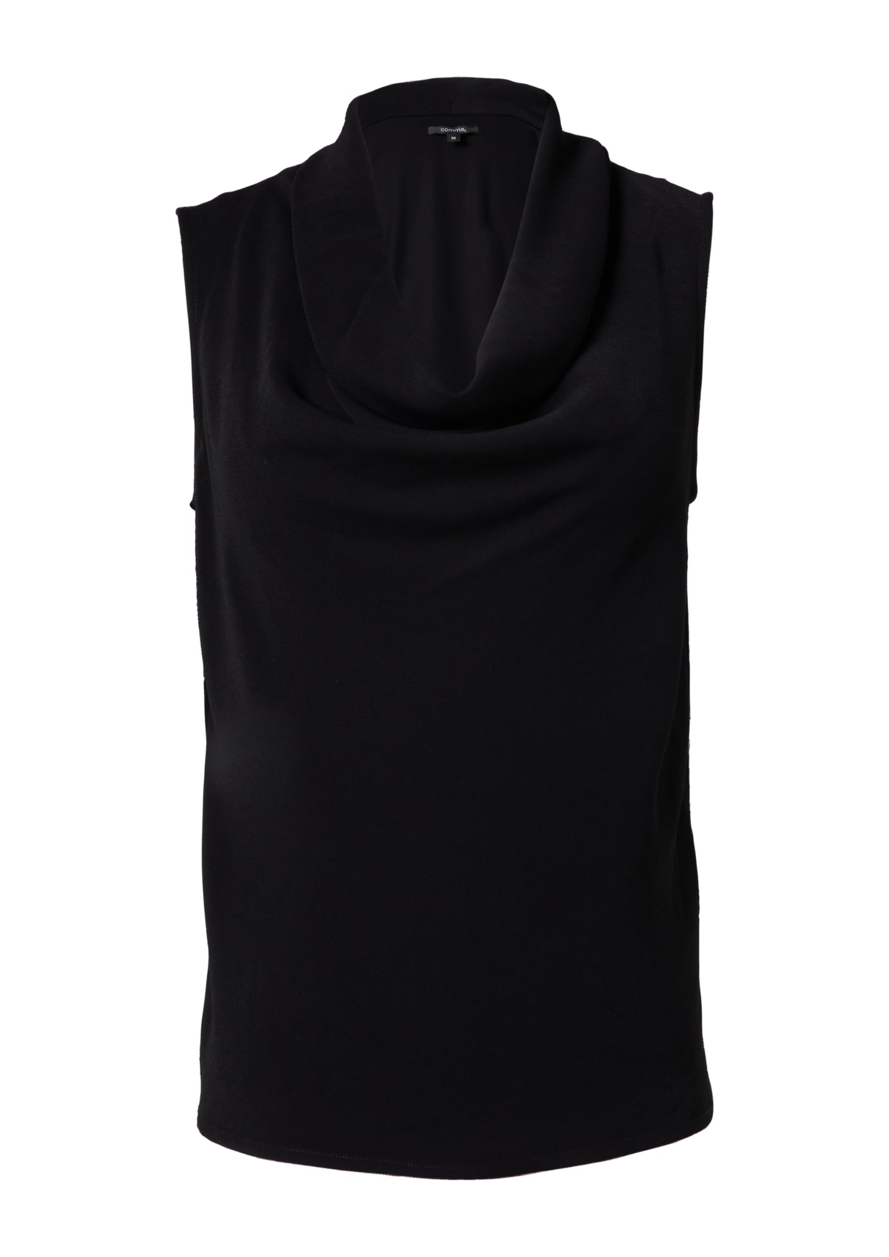 Comma Damen Top mit Wasserfallkragen T-Shirt