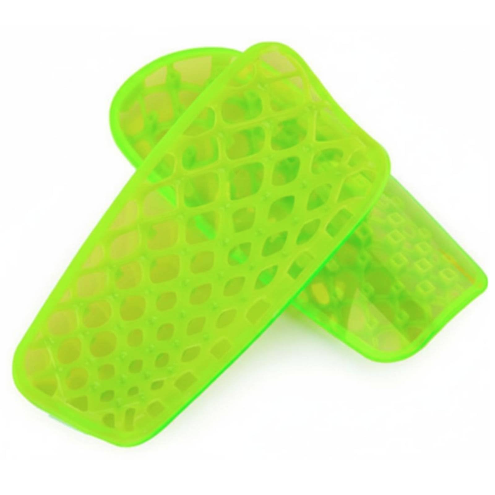 2 Pieces Lightweight Football Shin Pads Breathable Soccer Shin Guards Shock Absorbing Sports Safety Gear Ergonomic Design for Young Players, Kids, Training, Matches, Fluorescent Green, L-picture-28
