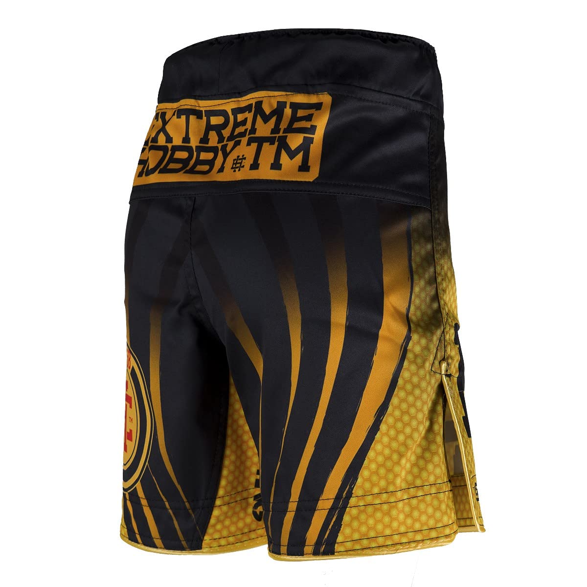 Grappling Kurze Hosen für Kinder Angry WASP, Weiches Atmungsaktives Material, 2-Wege-Stretch-System, Kids Boxing Shorts Kampfsport Muay Thai Fitness Martial Arts Größe 164