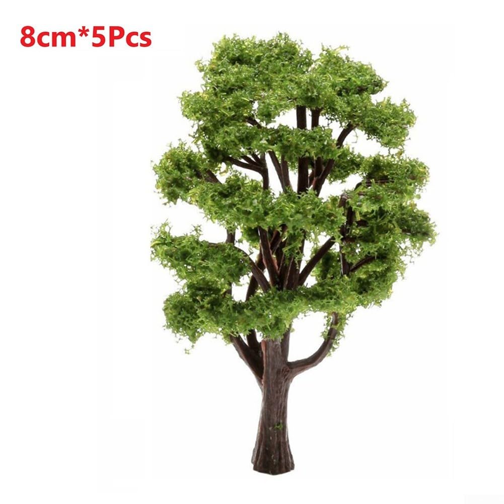 Lot de 10 arbres miniatures pour paysages de 8 cm et 10 cm de hauteur, idéal pour construire des modèles et améliorer les jardins