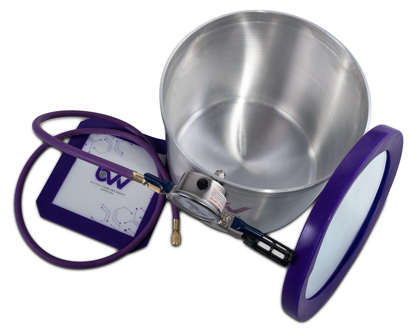 BVV 3 Gallon SIDEMOUNT Vacuum Chamber and Pump Kit-4CFM Two Stage Pump