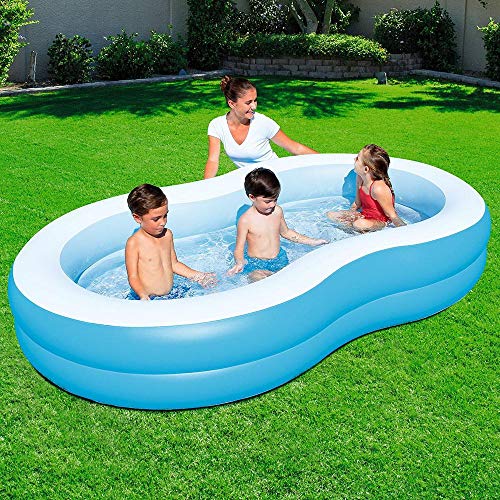 Miniatura 7 de Bestway 54117 - Piscina Hinchable Infantil The Big Lagoon 262x157x46 Cm, Oval, Azul, A Partir De 3 Años