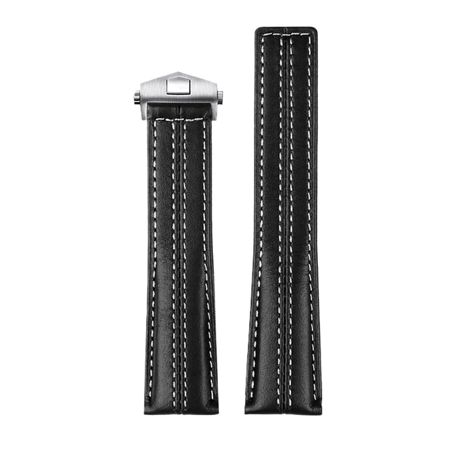 Bracelet montre cuir noir 22mm pour remplacer un bracelet usé de la série Carrera Porsche