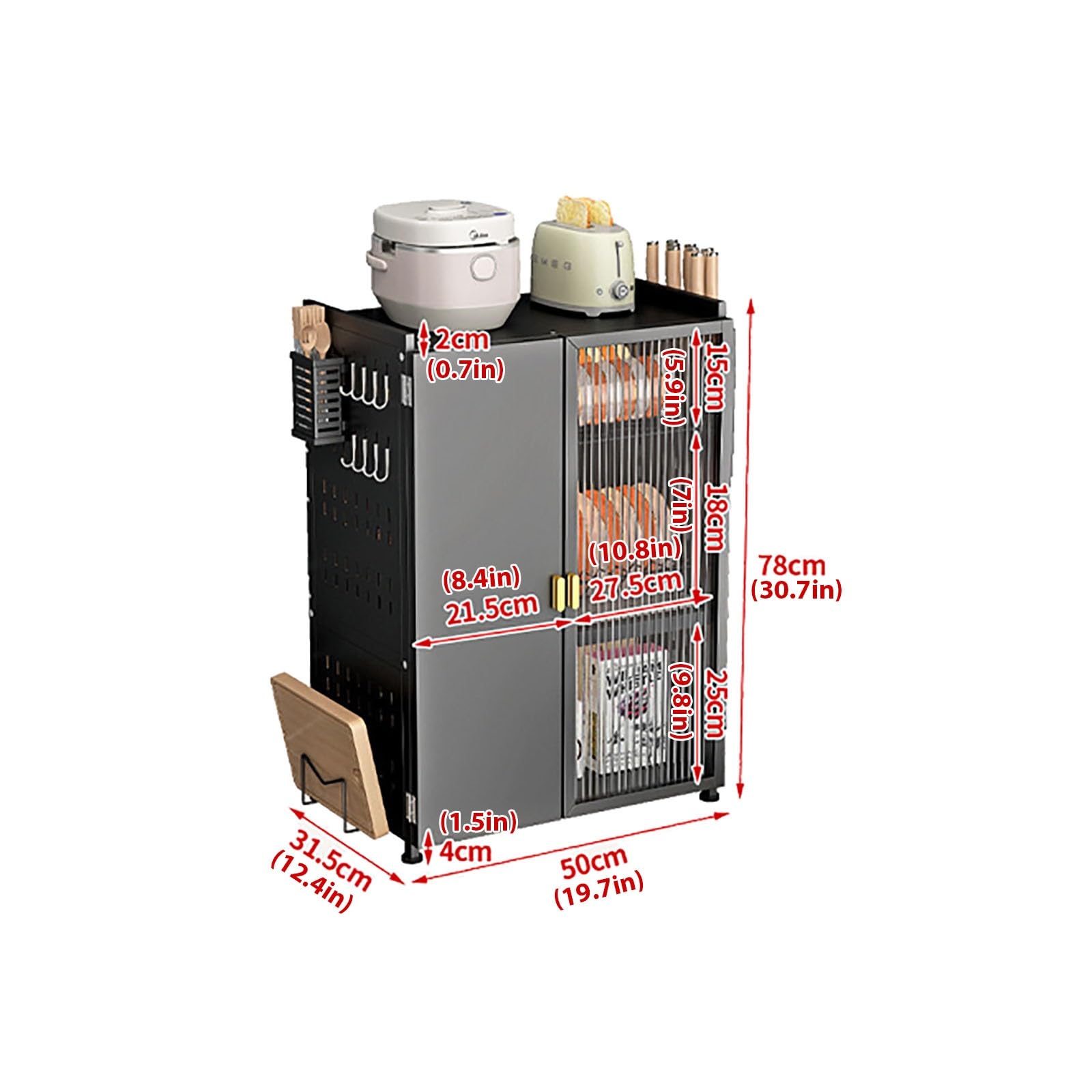 Scolapiatti da cucina in metallo a 3 livelli, organizer salvaspazio e scaffale per piatti, tazze e utensili, elegante design nero per una conservazione efficiente della cucina