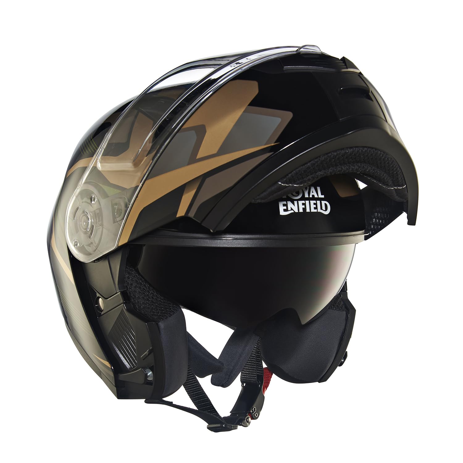 Royal Enfield ISI Certified Lightwing Modular Multi Camo Riding Helmet Mat Grey (XL) 62 Cm-High Impact Grade Thermoplastic & High Density Head EPS Liner for Superior Impact Protection & Durability-image-13