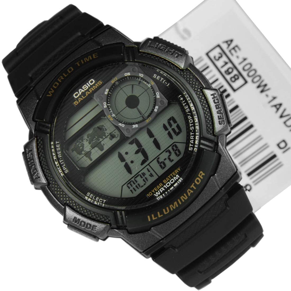 Casio Montre numérique en Acier Inoxydable 12