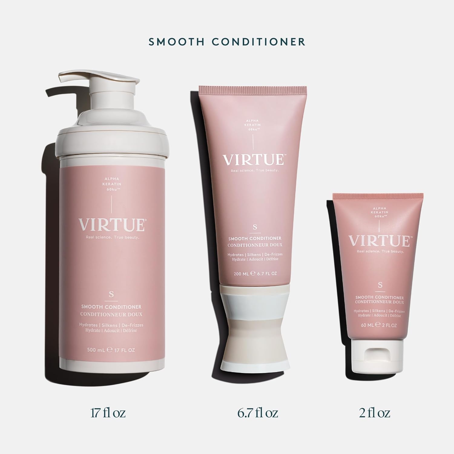 Virtue Smooth Conditioner for Frizz Control for Curly Hair, Sulfate Free, Safe for All Hair Types, Color Safe - Image 8