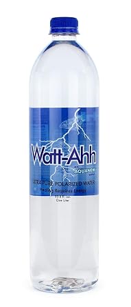 AquaNew's Watt-Ahh - Premium Ultra-purified Polarized Water for Energy and Health - Case of 12-1 Liter Bottles