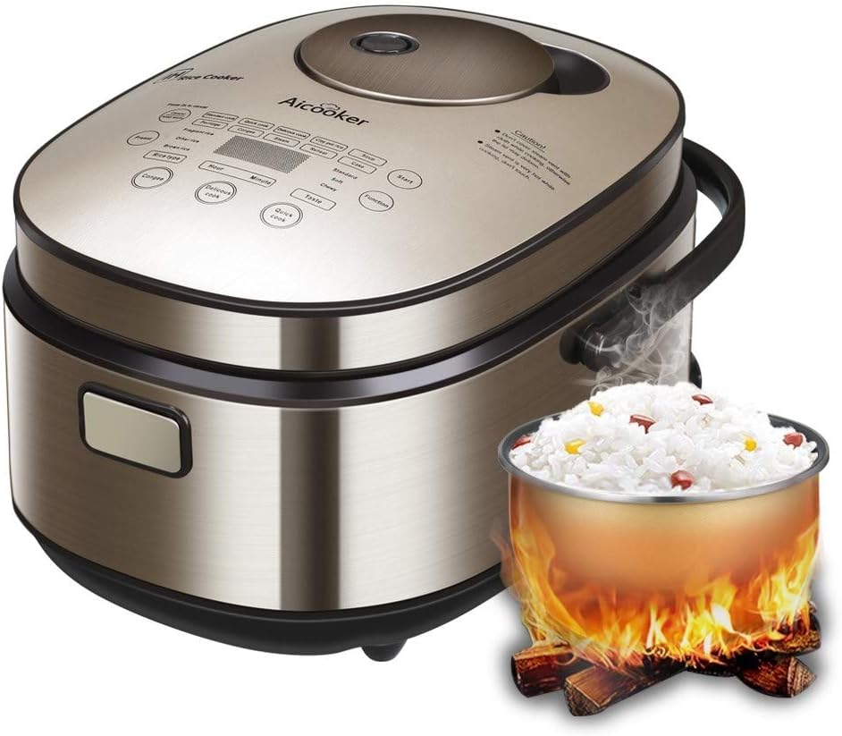 Midea My-cs6002w 7-in-1 Multi-Functional Programmable Power Pressure Cooker Stainless Steel, 6Qt/1000W