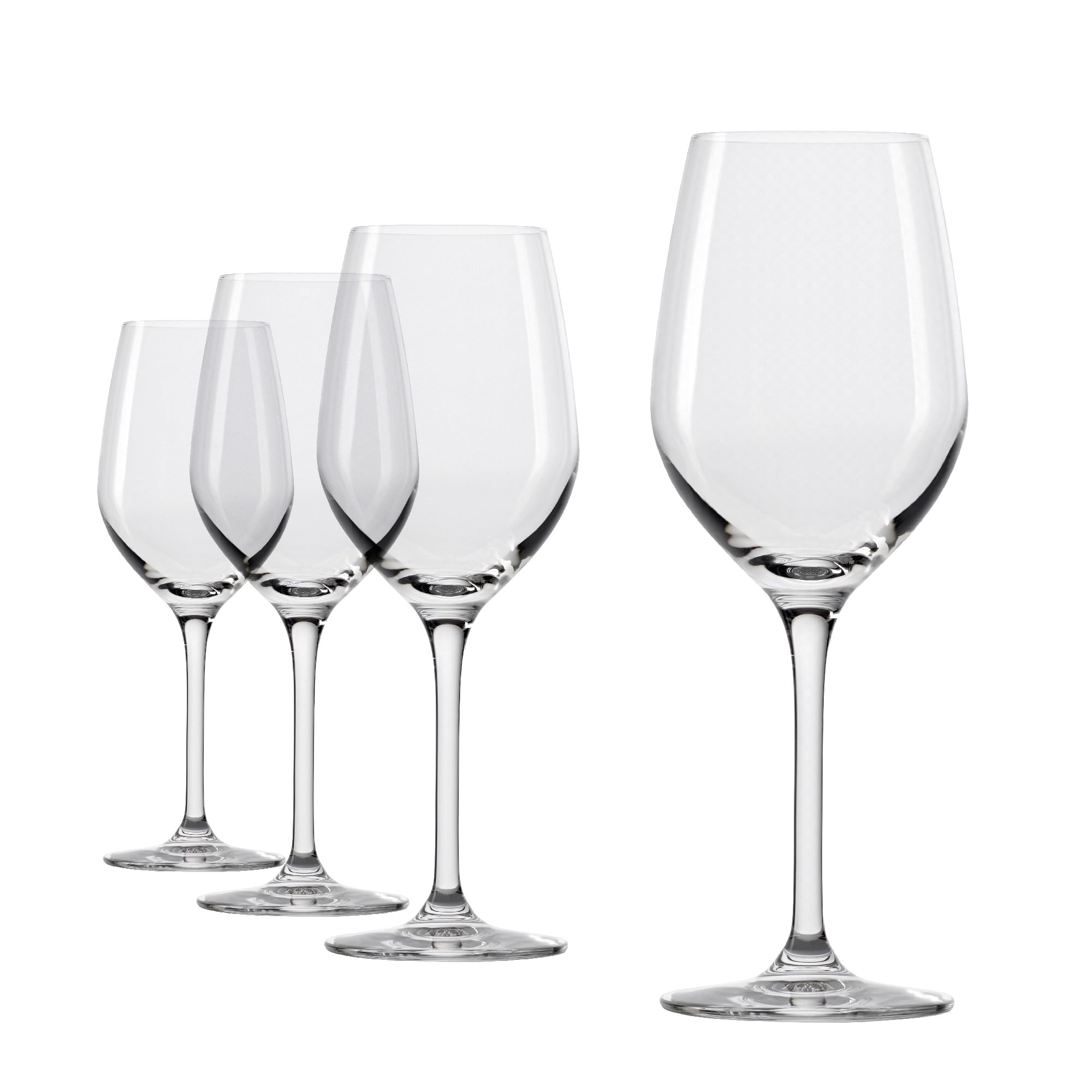 Stölzle Lausitz Grand Epicurean White Wine Glasses Set of 4, 280 ml – Crystal Wine Glasses for Crisp Whites Like Sauvignon Blanc – Durable, Dishwasher Safe – Premium Wine Glass Set Made in Germany