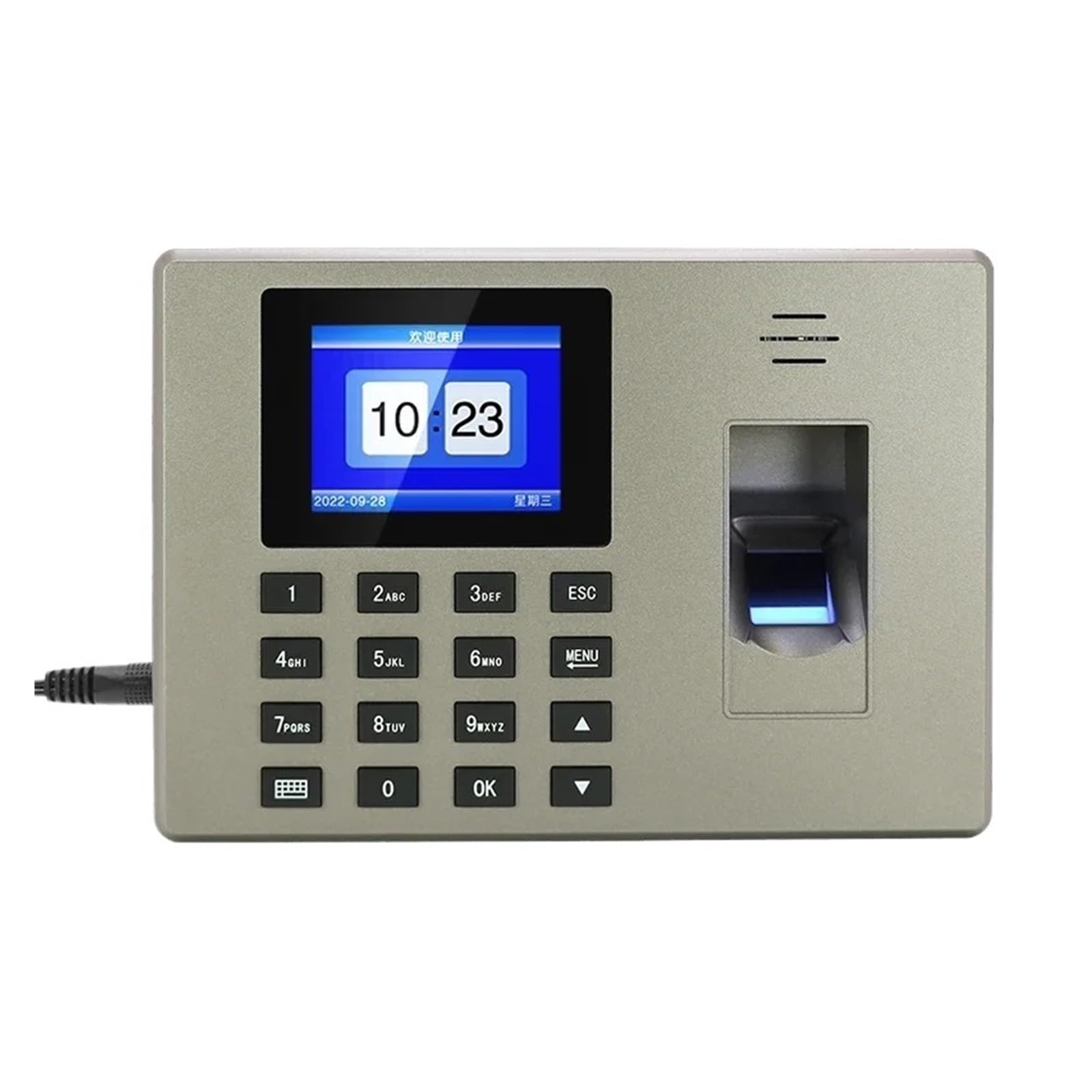 Orologio in Macchina, Orologio marcatempo, impronta digitale biometrica, orologio marcatempo USB, di registrazione e presenze in ufficio, macchina for la rilevazione dei tempi dei dipendenti