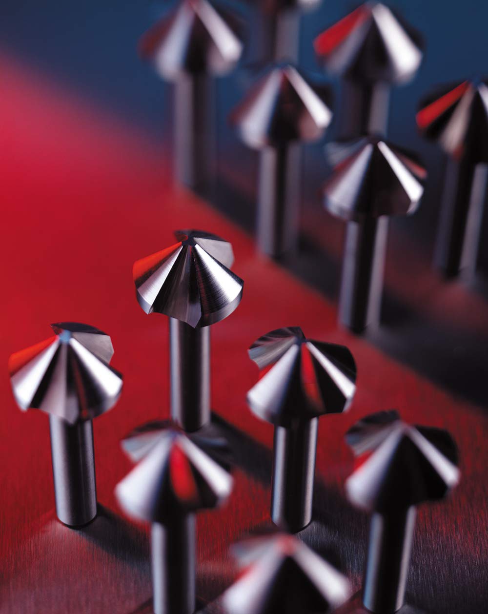 RUKO 102174 Jeu De Fraises Coniques 40 Mm HSS Tige Cylindrique 1 Pc(s