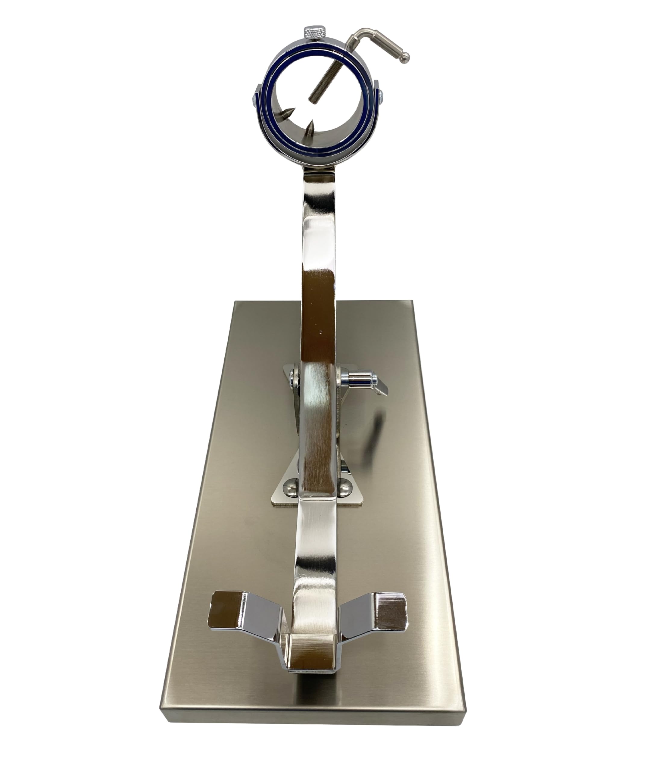 FERRETERIA LEPANTO Jamonero Inoxidable Basculante Giratorio, Jamonero con Base INOX, Soporte jamonero con Base Inoxidable para Jamones y Paletillas.