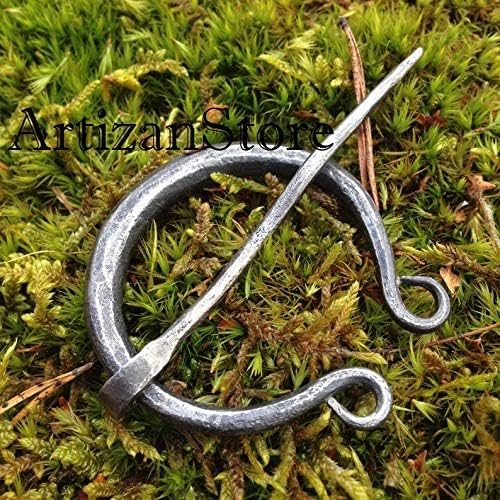 Penannular brooch, cloak pin, viking pin, celtic brooch. Hand forged
