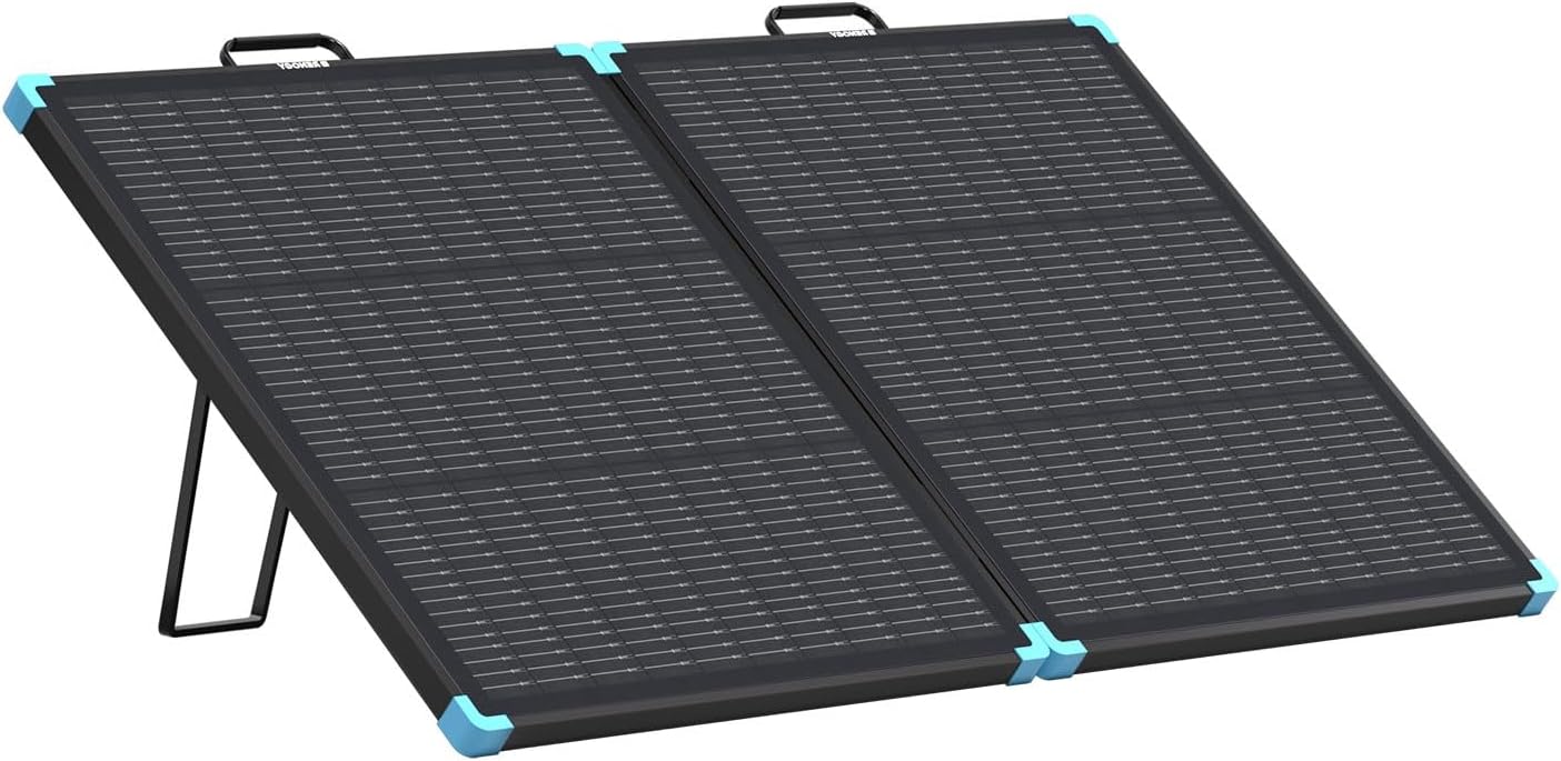 300 Watt Portable Solar Panel, Renogy Solar Panels Lightweight and Durable, 25% High Efficiency, 300W Foldable Solar Panel Charger for Power Station, RV, Camping, Off-Grid, Home Backup