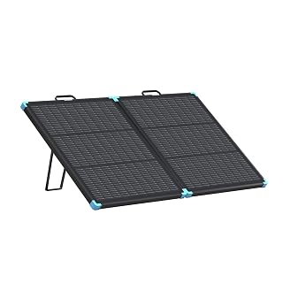 100W Portable Solar Panel, Renogy Solar Panels Lightweight and Durable, 25% High Efficiency, 100 Watt Foldable Solar Panel Charger for Power Station, RV, Camping, Off-Grid, Home Backup - Amazon product rated Grade B