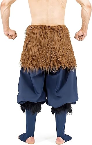 Miniatura 4 de Hashibira Inosuke - Máscara de cosplay de Hashibira Inosuke, delantal, pantalones, traje, disfraz de cosplay