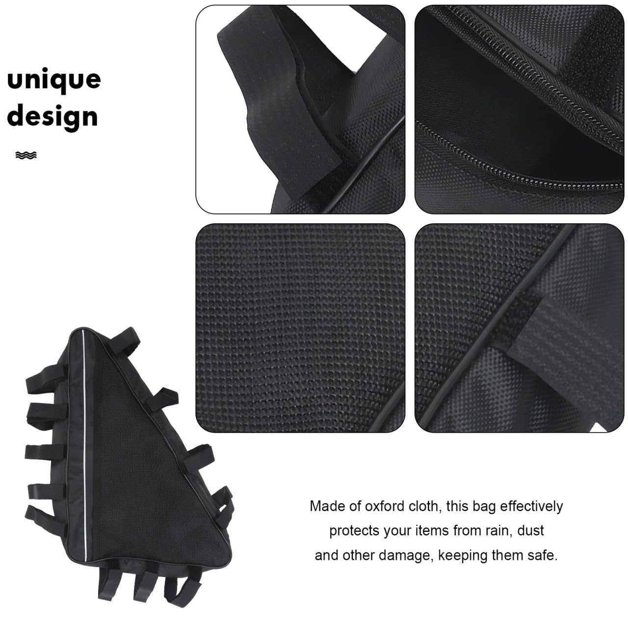 YARNOW Bike Triangle Bag E-Bike Battery Frame Storage Pouch for Bicycle