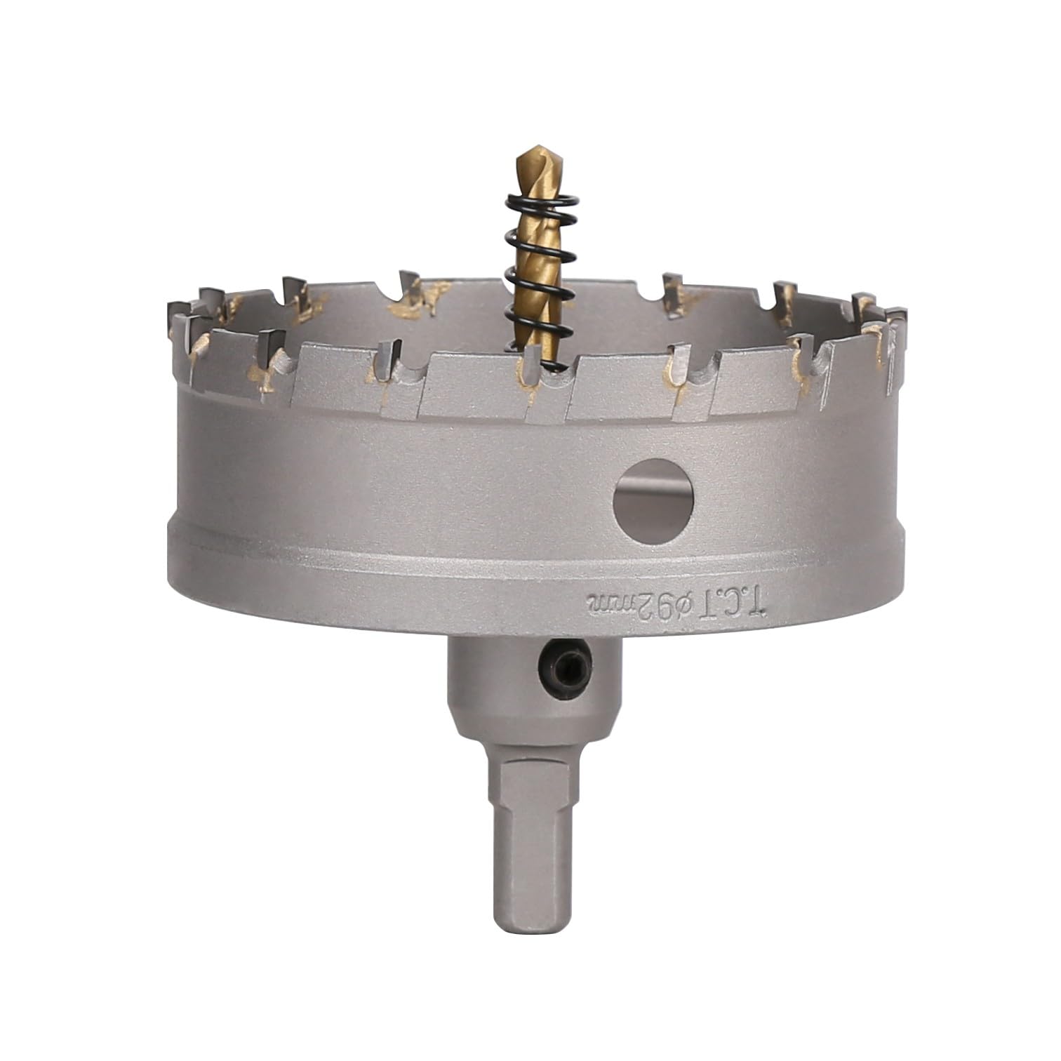 Vearter TCT Hole Saw, 92mm Carbide Bit with Pilot Drill, Cutter for Hard Metal, Stainless Steel, Mild Steel, Aluminium Alloy, Copper, Iron, Plastic and Fiberglass โ image 1