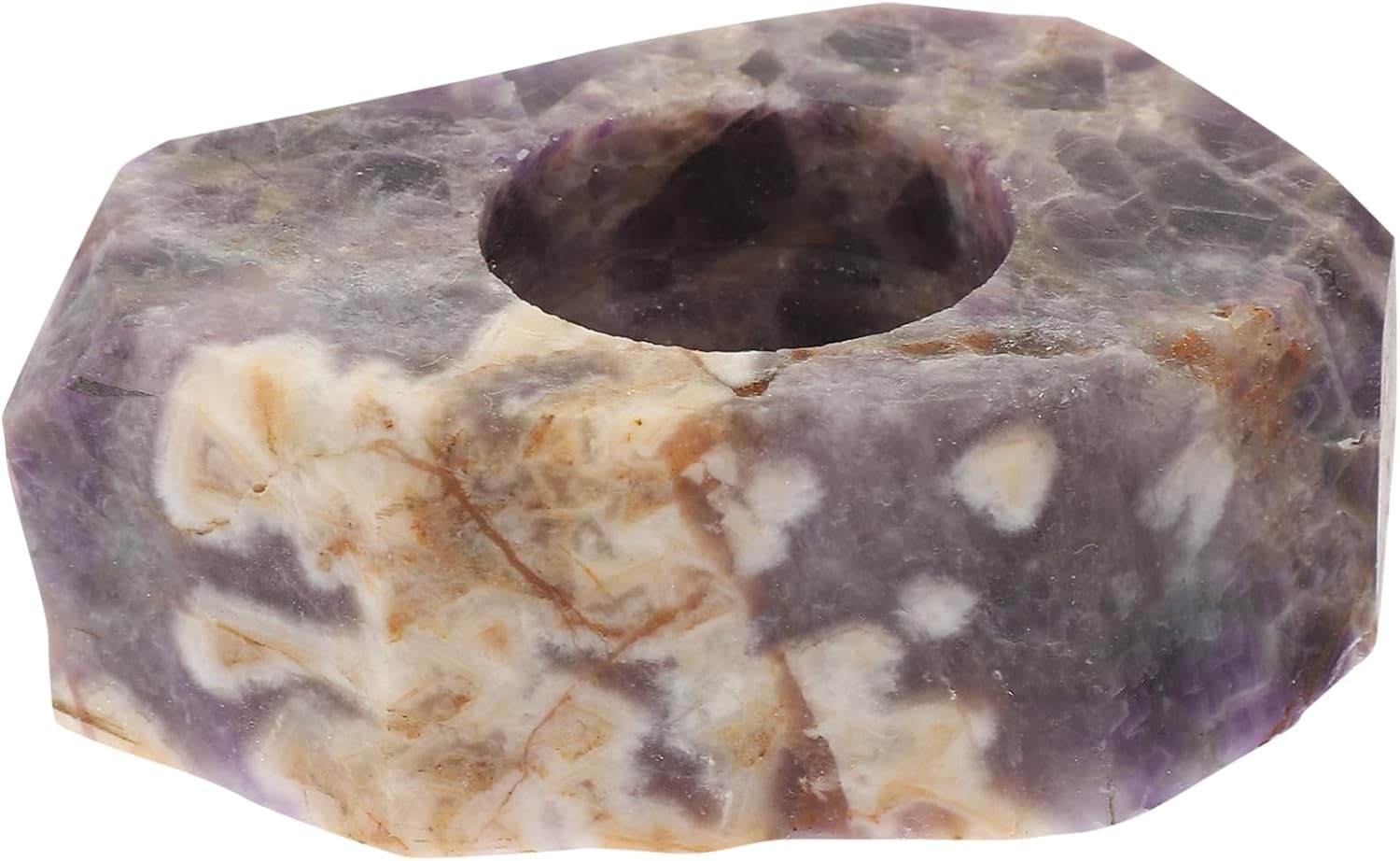 Amethyst Candle Stand Unique Scented Candlestick for Aromatherapy Decorative Home Decor for Living and Dining Table Present Occasion
