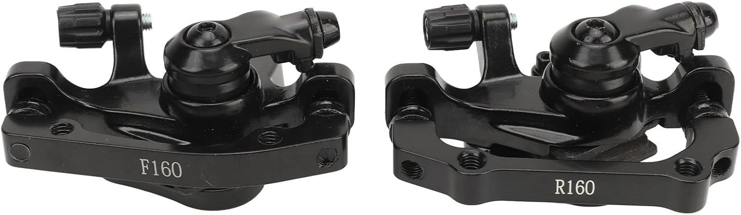 Bike Disc Brake Set, Bike Brake Lever, Bike Brake Handlebar, Aluminum Alloy Front and Rear Caliper Brake Levers Kit with Cables for Road Bikes Mountain Bikes