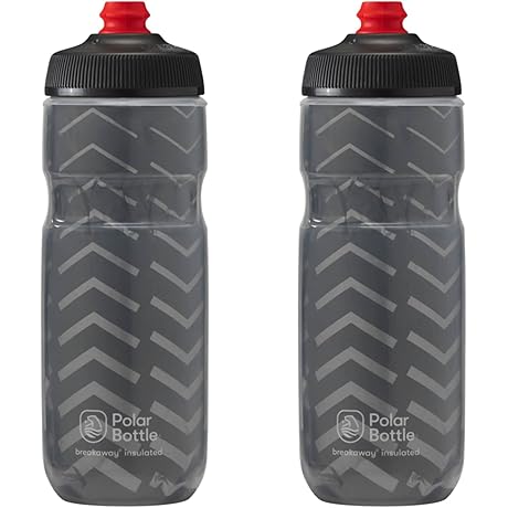 Polar Bottle Breakaway Insulated Water Bottle 20 oz - 2 Pack for Bike Riding