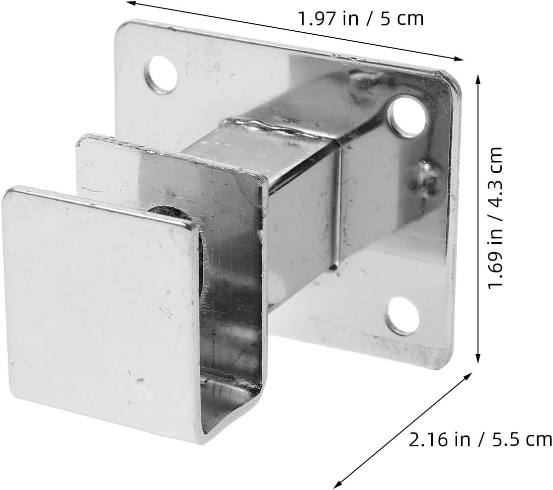 10pcs Closet Rod Bracket Heavy Duty Carbon Steel for 19mm