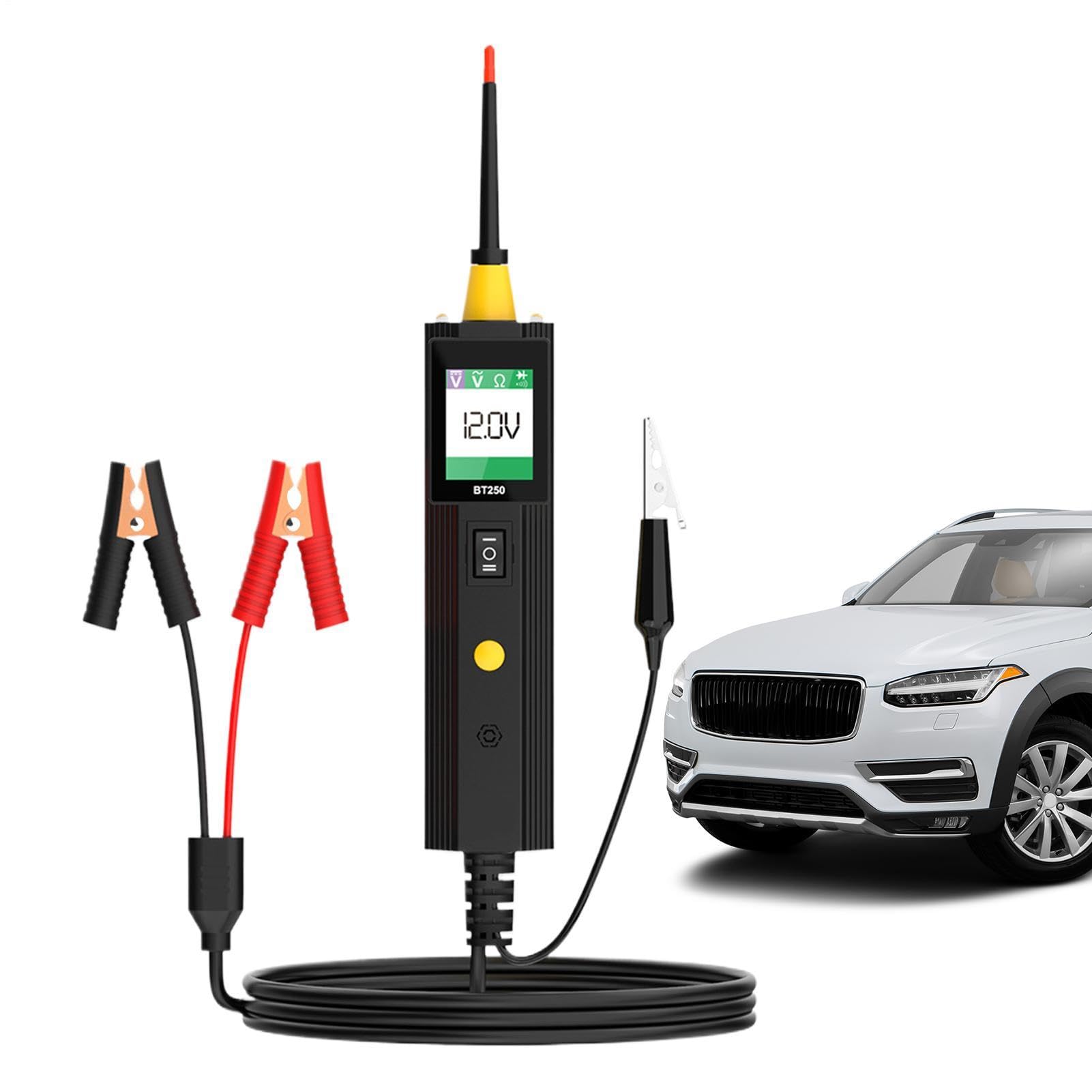 Tester circuito auto con sonda con luce, senza contatto | Strumento per auto, sonda di circuito per auto, per fusibile a bassa tensione, SUV, camper, veicolo, berlina, rimorchio