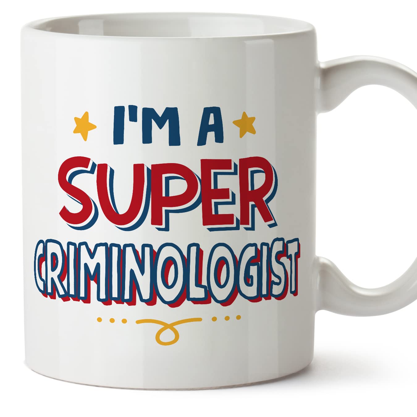MUGFFINS Criminologist Mug - in English - I'm Super - Funny Gift for Colleagues - Ceramic 11oz Mug โ image 1