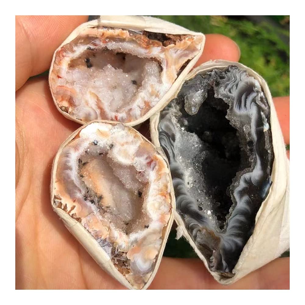 Salud y hogar Águila RARA Natural Cueva Cristal Cuarzo Cuarzo Croquete Minero Aura Curación Cristal Cristal Decoración del hogar Espécimen Mineral (al Azar) (Size : 5pcs)
