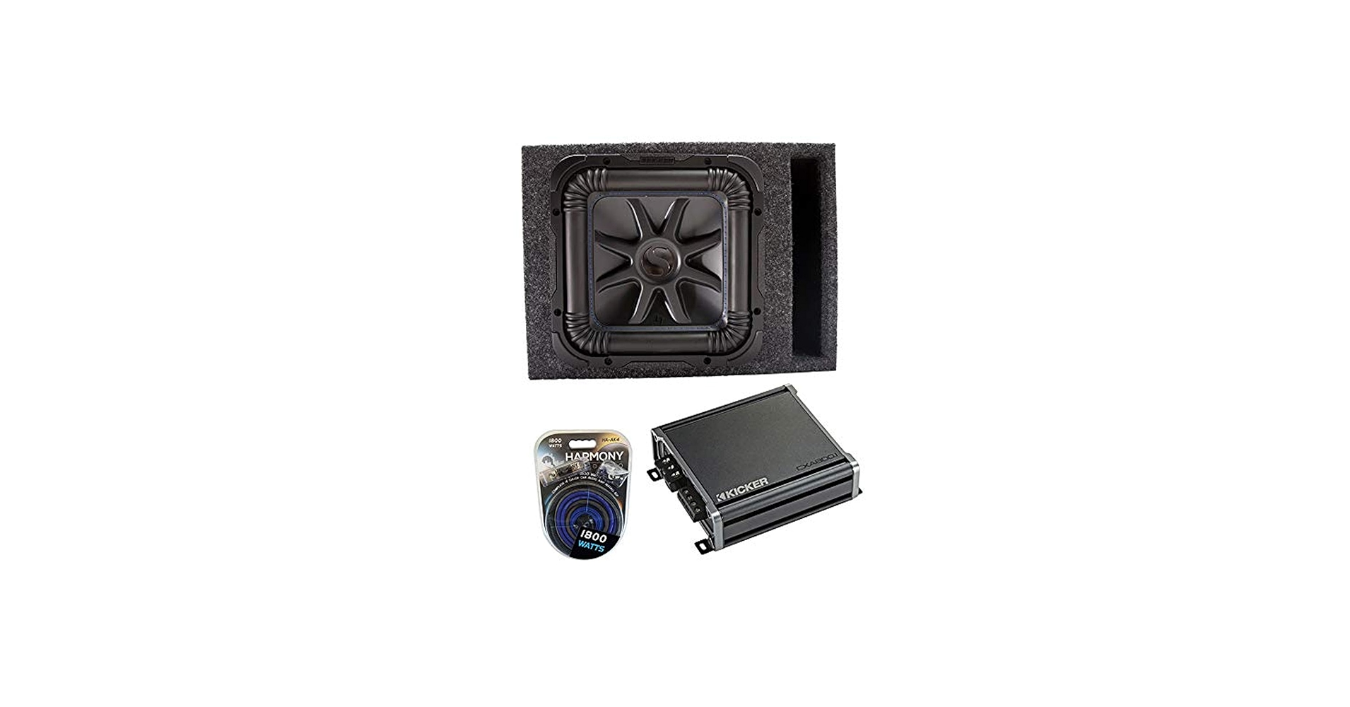 Amazon.com: KICKER 44L7S124 Car Audio Solo-Baric 12 Square