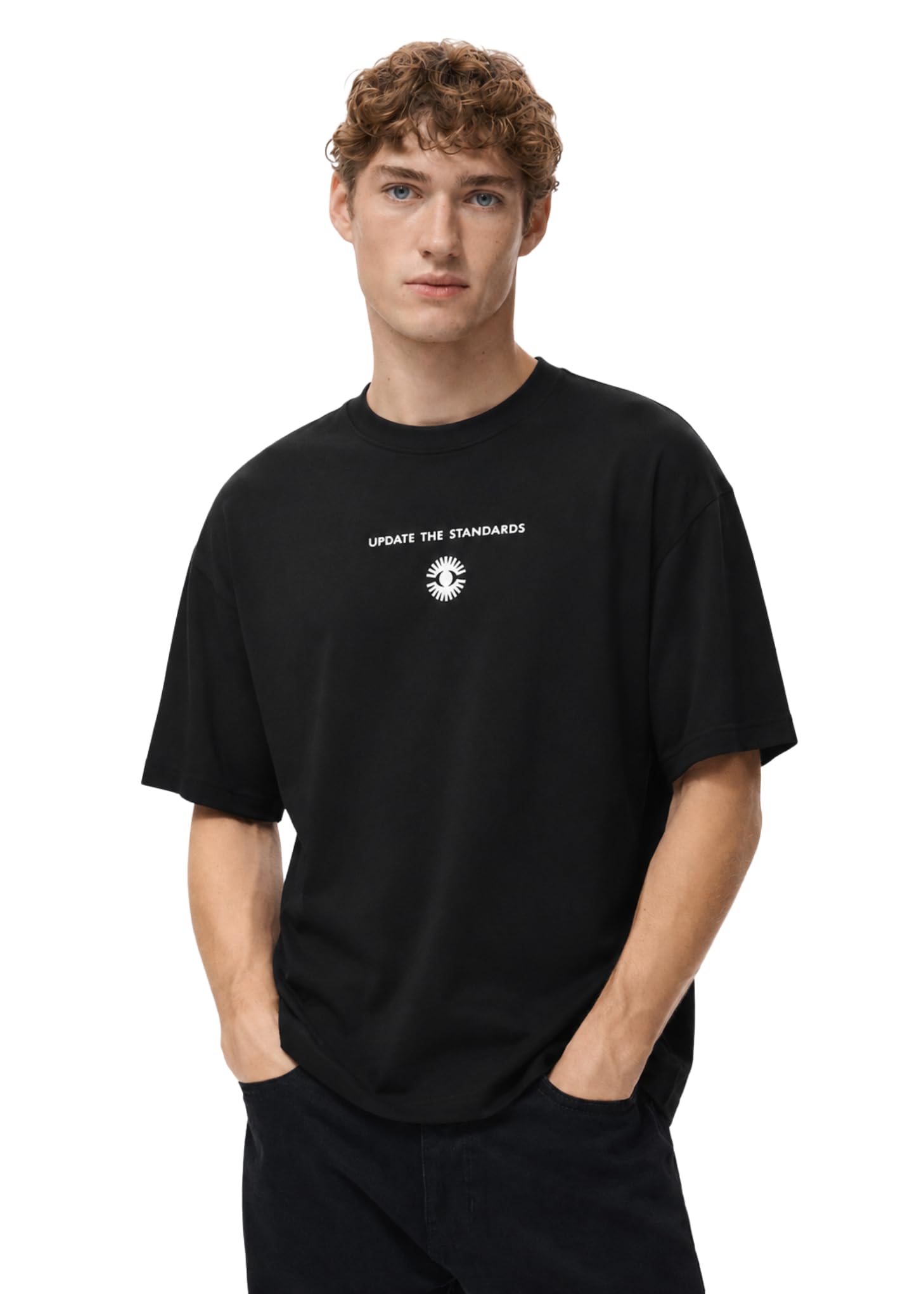 alan jones clothing Men's Printed Premium Heavy Gauge Cotton Oversized T-Shirt-picture-43