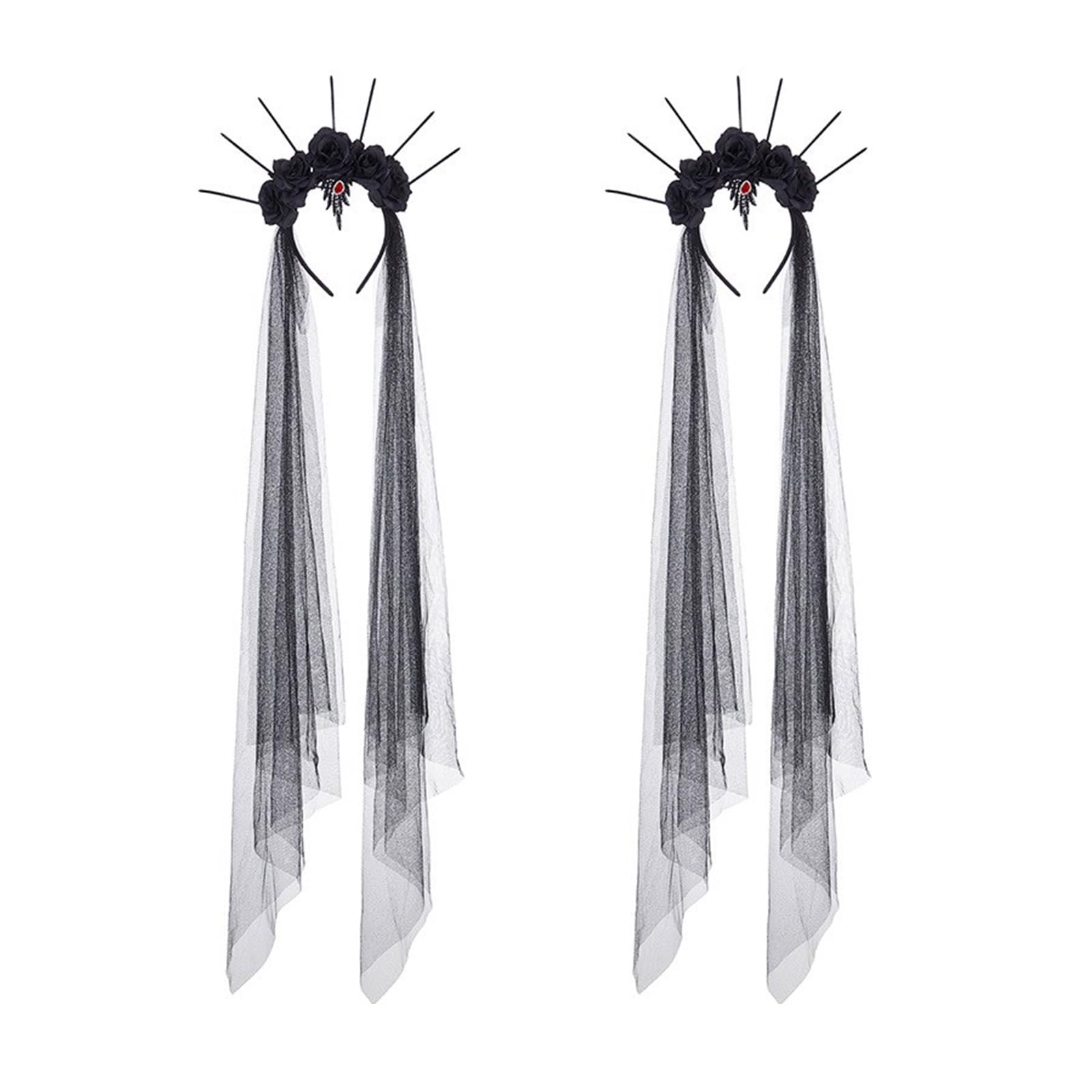 Tsophreniq Stylish Flower Headbands Ornament Halloween Headdress Decorations Headwear for Masquerades and Parties Photo