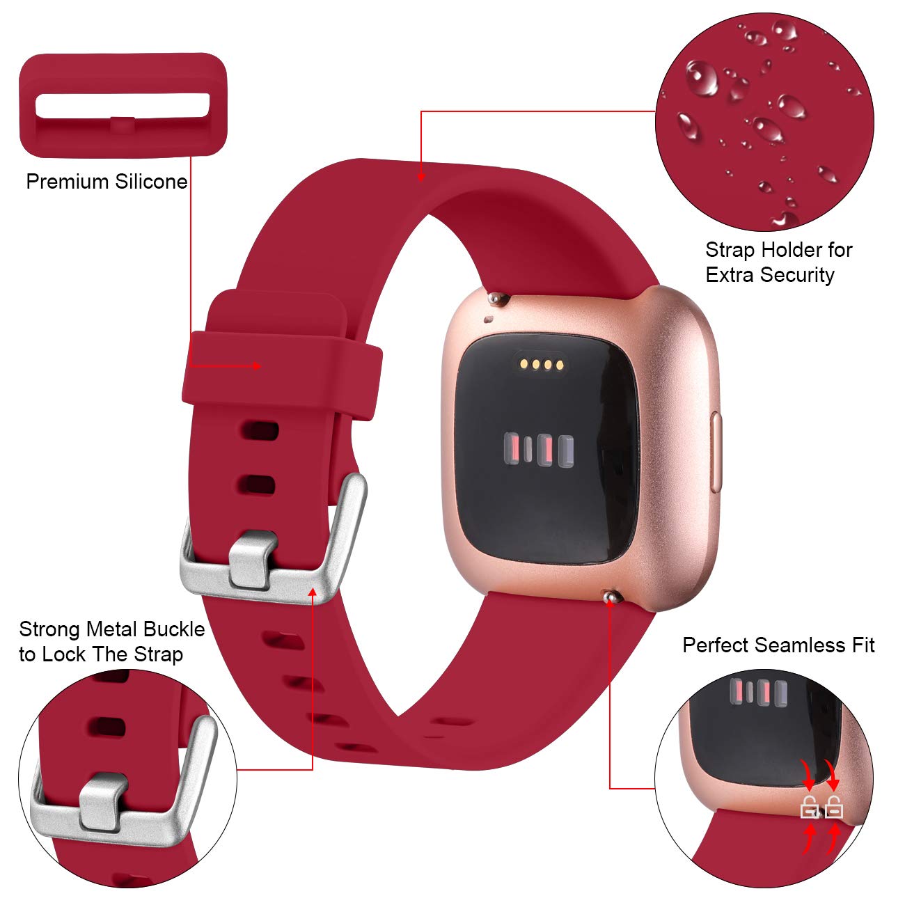 Oielai for Fitbit Versa 2 Strap/Fitbit Versa Strap - Image 4