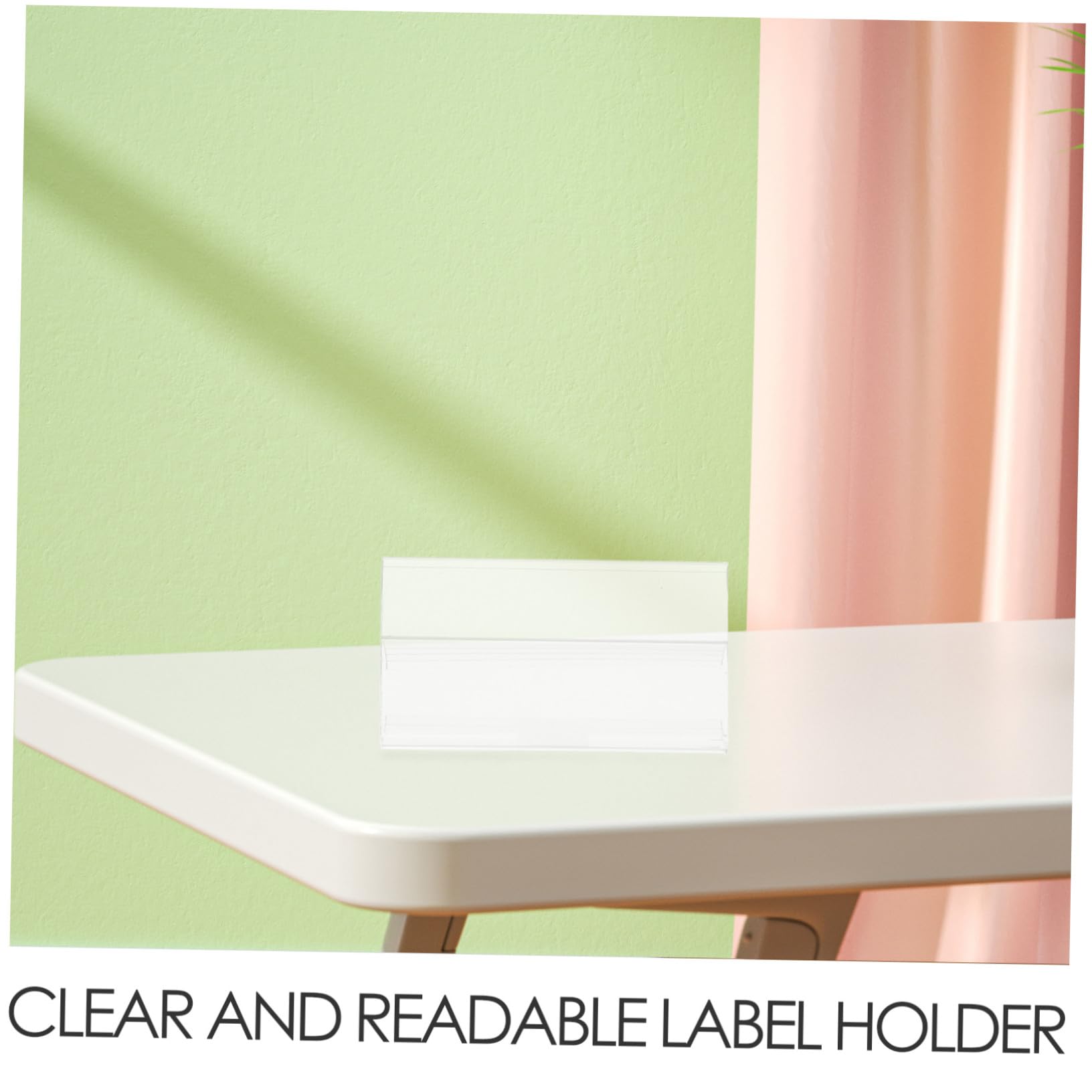 Porta Etichette da Scaffale 100 Pezzi in Pvc Clip Flessibile