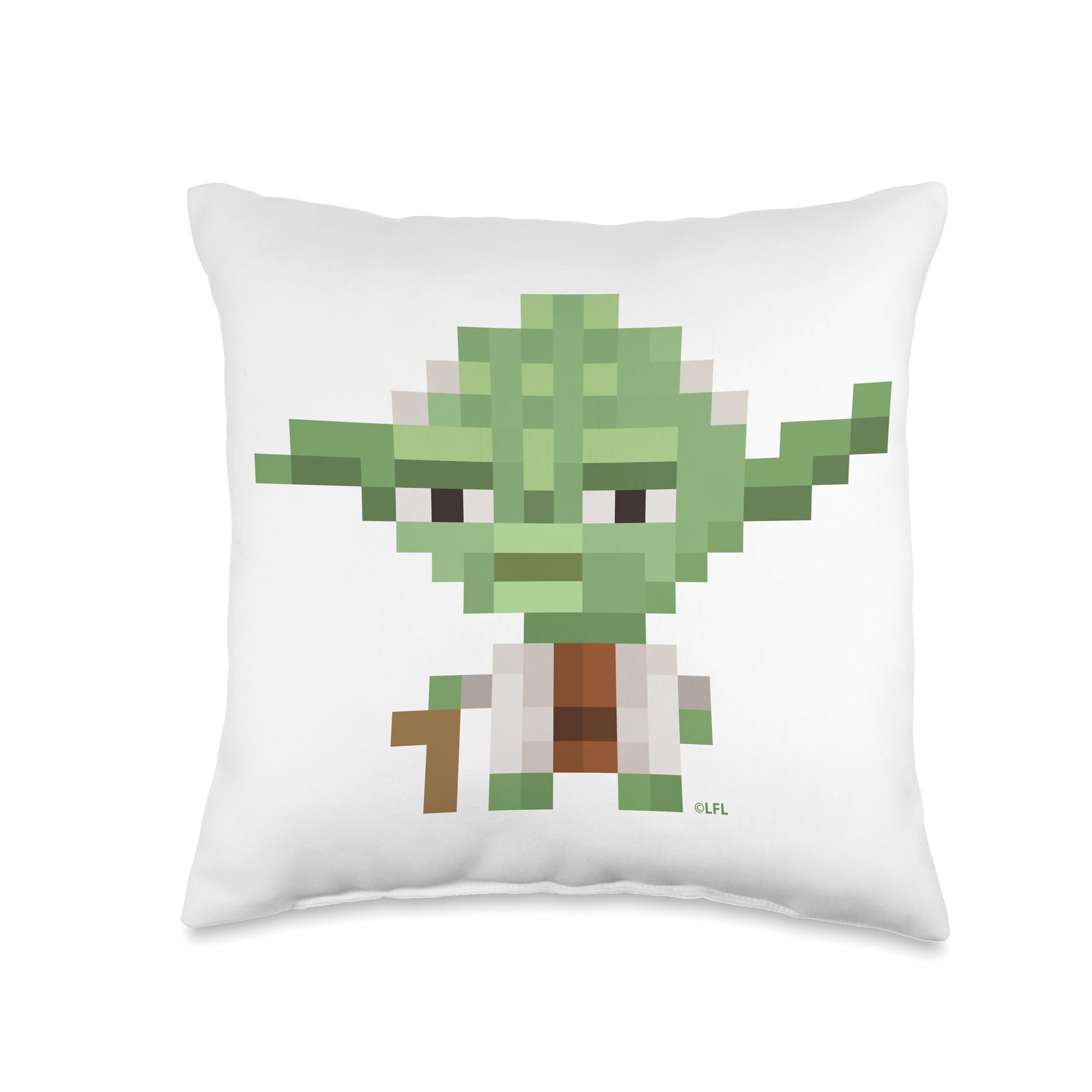 Coussin Star Wars Yoda pixelise 16x16 cadeau idéal pour anniversaire