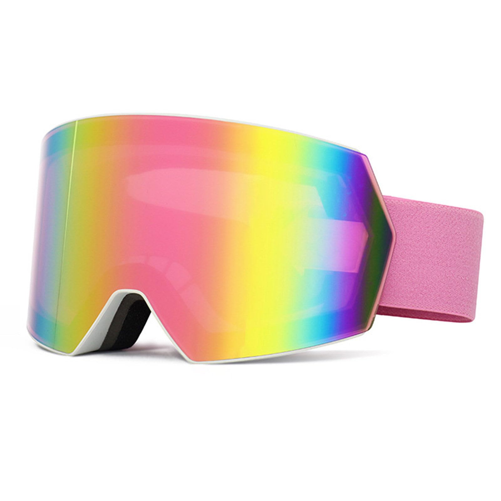 Occhiali protettivi per Sport Invernali da Uomo e da Donna, Occhiali protettivi per Sport Invernali con Doppia Lente antiappannamento, Occhiali da Neve e Snowboard D