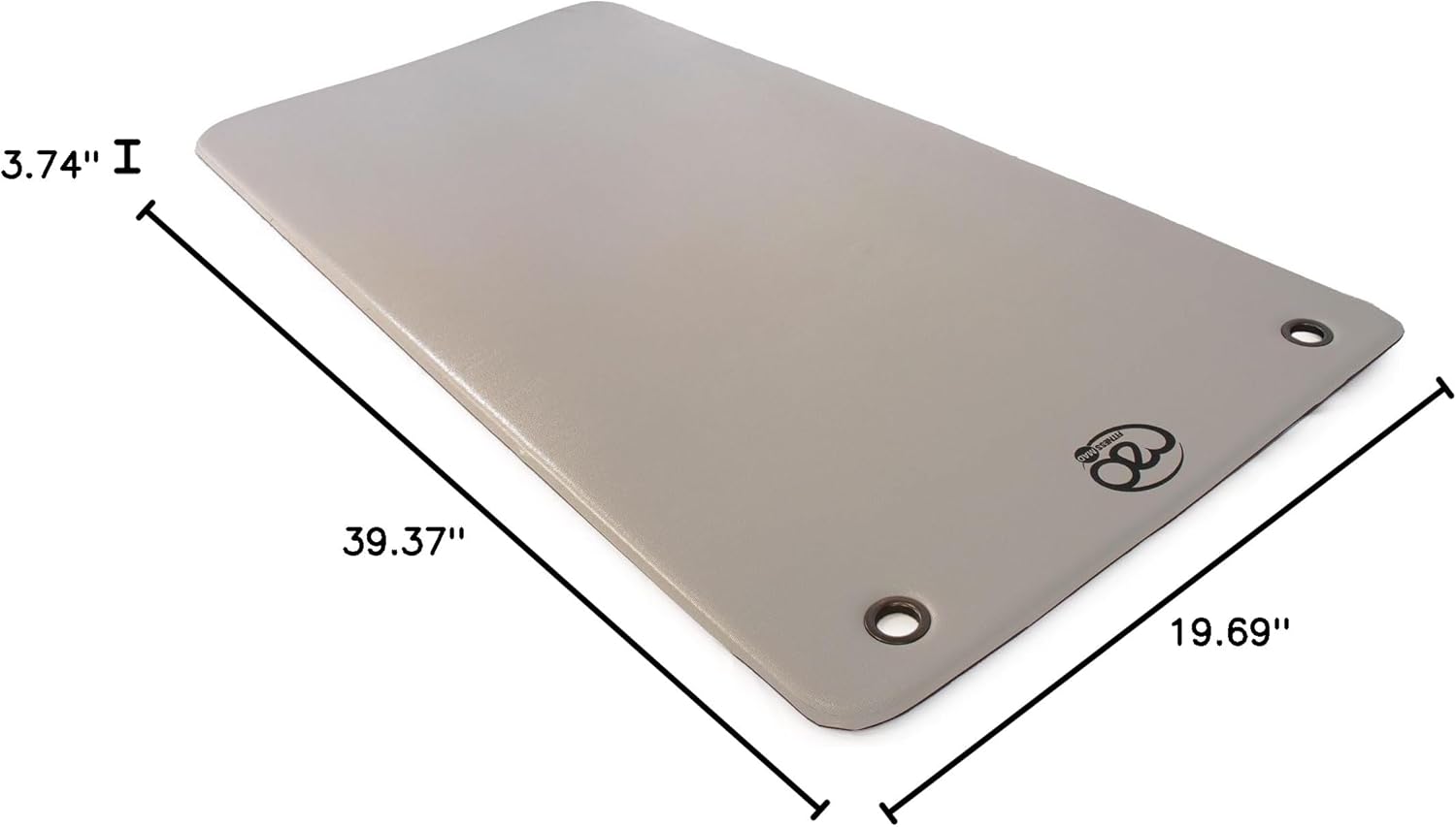 Fitness Mad Club Aerobic Mat with Eyelets, Studio Quality Fitness Mat, Vinyl Anti Slip Mat, 100cm x 50cm x 9.5mm