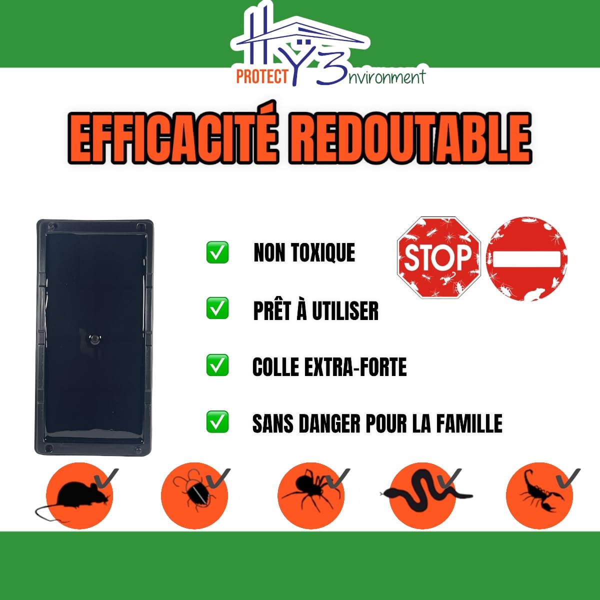 HY3 Piege a Souris⎮Grande Taille⎮12 Plaque Collante Souris⎮Piege a Rat⎮Piège à Souris⎮Plaque Souris⎮Attrape Souris⎮Colle Souris⎮Glue Souris⎮Plaque de Glue Souris⎮Plaque englué Souris⎮Puissant
