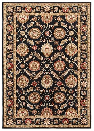 Image of 4x6 Ft Wool Tufted Rug - Compact Handcrafted Carpet for Small Living Rooms, Bedrooms & Study Areas