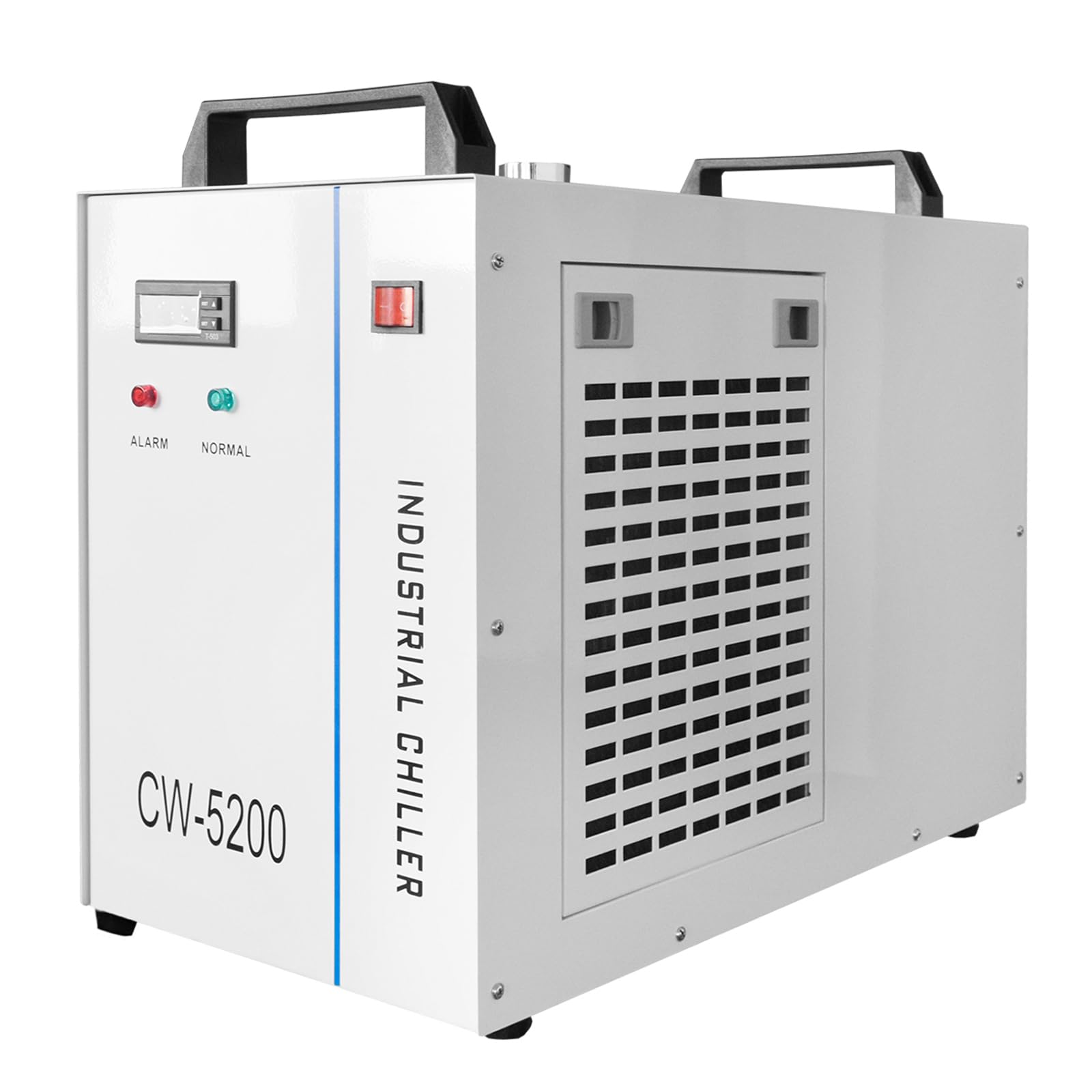 Industrial Chiller Enfriador de Agua Refrigerado Industrial, 220V CW-5200 para Tubo Láser CO2 de 60-130W, Enfriador de Tubo Láser de Vidrio
