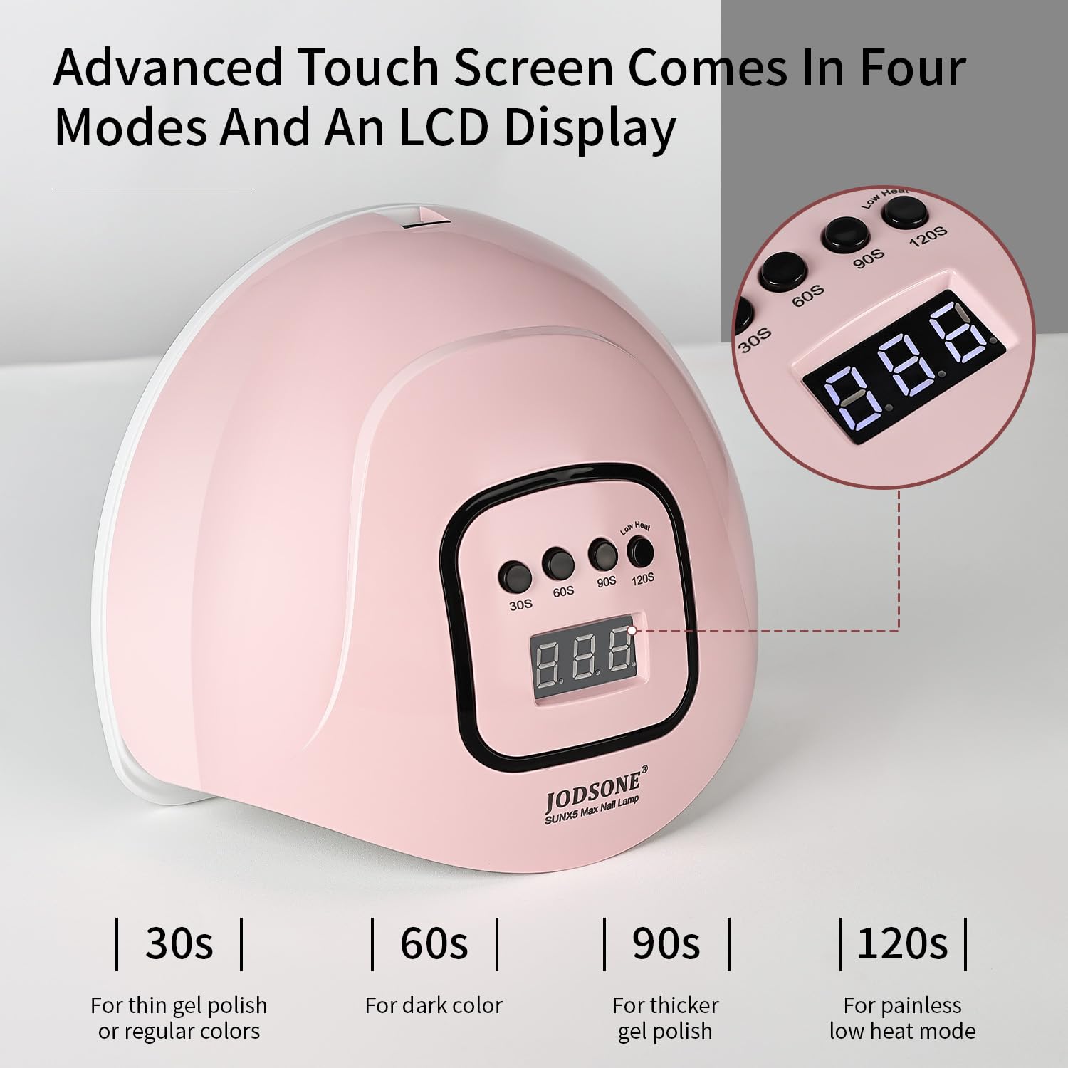 JODSONE UV Nail Lamp - Fast Gel Curing & Automatic Sensor -2