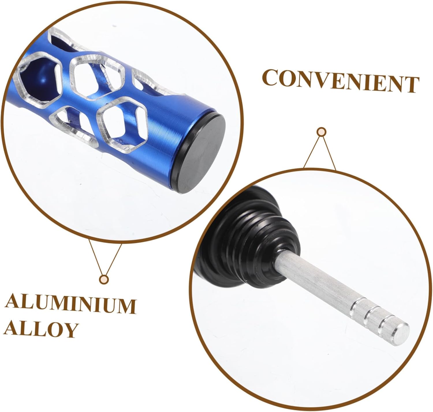 Motorcycle Engine Oil Dipstick for Accurate Measurement Aluminum Alloy Blue